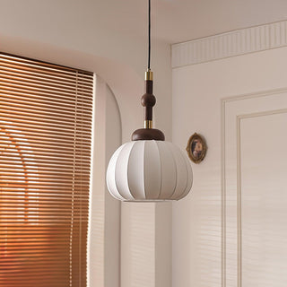 Silk Globe Wabi-Sabi Silk Pendant Light