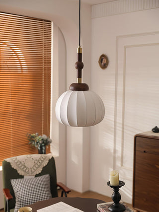 Silk Globe Wabi-Sabi Silk Pendant Light