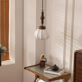 Silk Globe Wabi-Sabi Silk Pendant Light