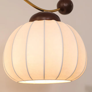 Silk Globe Wabi-Sabi Wood Table Light