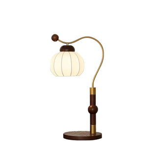 Silk Globe Wabi-Sabi Wood Table Light