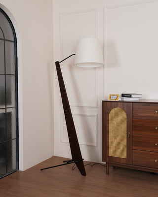Silva Giant Sculptural Rubberwood Floor Light