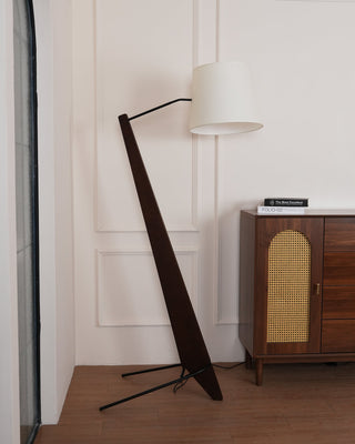 Silva Giant Sculptural Rubberwood Floor Light