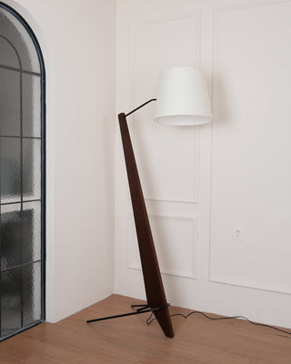 Silva Giant Sculptural Rubberwood Floor Light