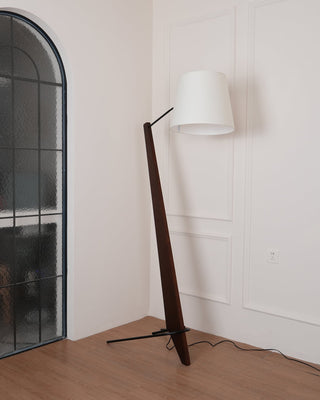 Silva Giant Sculptural Rubberwood Floor Light