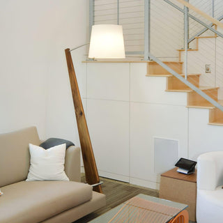 Silva Giant Sculptural Rubberwood Floor Light