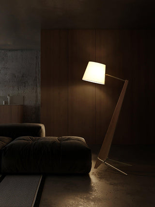 Silva Giant Sculptural Rubberwood Floor Light