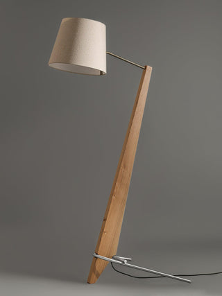 Silva Giant Sculptural Rubberwood Floor Light