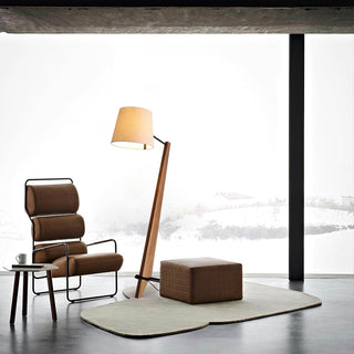 Silva Giant Sculptural Rubberwood Floor Light