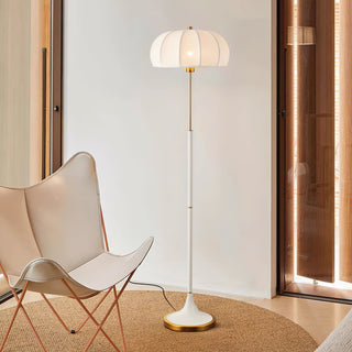 Simone White Metal Floor Lamp