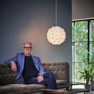 Sinus Textured Plastic Globe Pendant Light