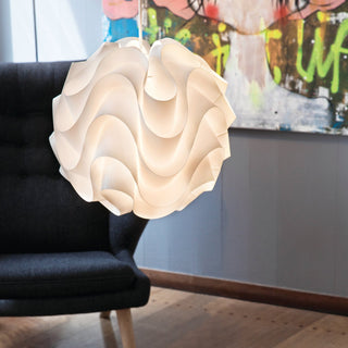 Sinus Textured Plastic Globe Pendant Light