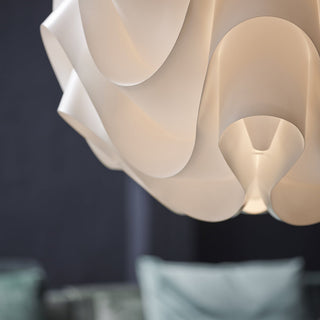 Sinus Textured Plastic Globe Pendant Light
