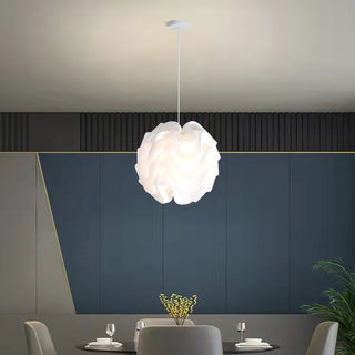 Sinus Textured Plastic Globe Pendant Light