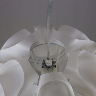 Sinus Textured Plastic Globe Pendant Light