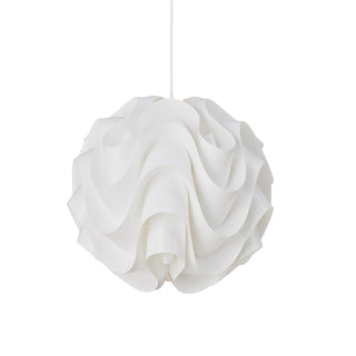 Sinus Textured Plastic Globe Pendant Light