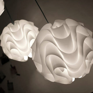 Sinus Textured Plastic Globe Pendant Light