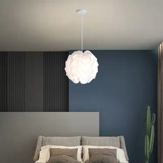 Sinus Textured Plastic Globe Pendant Light
