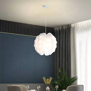 Sinus Textured Plastic Globe Pendant Light