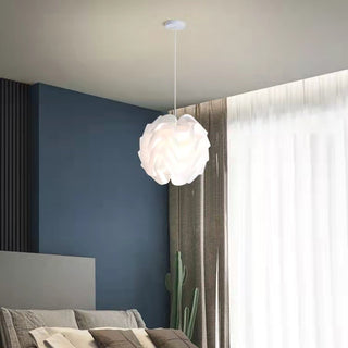 Sinus Textured Plastic Globe Pendant Light