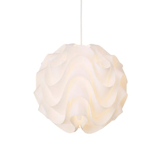 Sinus Textured Plastic Globe Pendant Light
