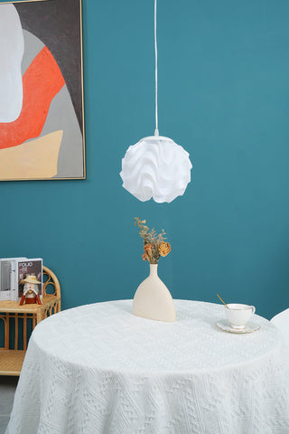 Sinus Textured Plastic Globe Pendant Light
