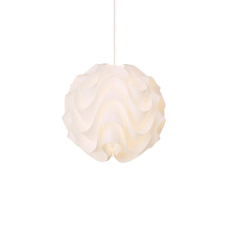 Sinus Textured Plastic Globe Pendant Light