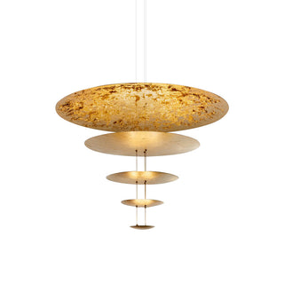 Zathaara Layered Gold Foil Pendant Light - Blowlighting