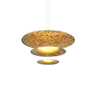 Zathaara Layered Gold Foil Pendant Light - Blowlighting