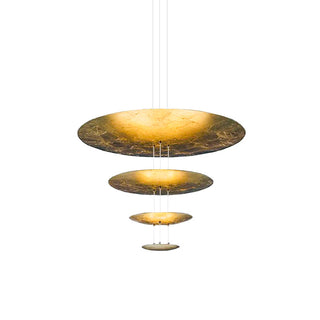 Zathaara Layered Gold Foil Pendant Light - Blowlighting