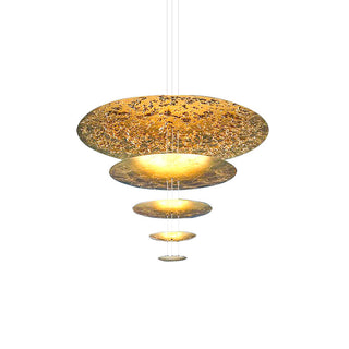 Zathaara Layered Gold Foil Pendant Light - Blowlighting