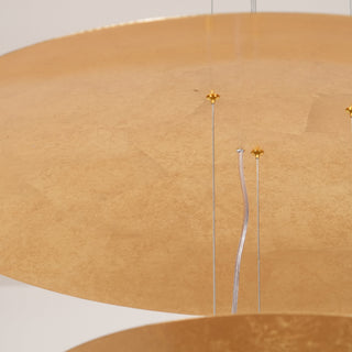 Zathaara Layered Gold Foil Pendant Light - Blowlighting