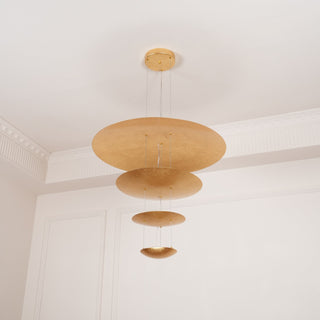 Zathaara Layered Gold Foil Pendant Light - Blowlighting