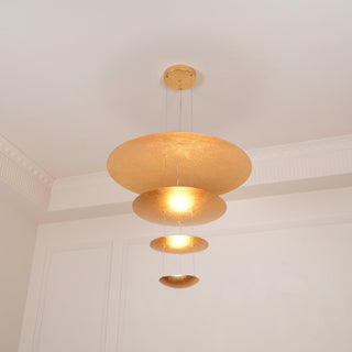 Zathaara Layered Gold Foil Pendant Light - Blowlighting