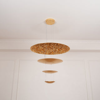 Zathaara Layered Gold Foil Pendant Light - Blowlighting