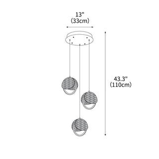 Nexus Contemporary Wood Chandelier
