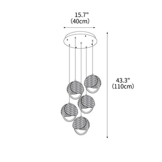 Nexus Contemporary Wood Chandelier
