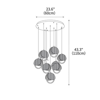 Nexus Contemporary Wood Chandelier