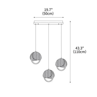 Nexus Contemporary Wood Chandelier