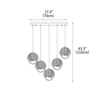 Nexus Contemporary Wood Chandelier