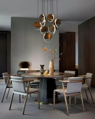 Nexus Contemporary Wood Chandelier