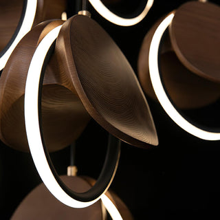 Nexus Contemporary Wood Chandelier