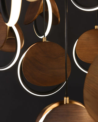 Nexus Contemporary Wood Chandelier