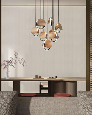 Nexus Contemporary Wood Chandelier