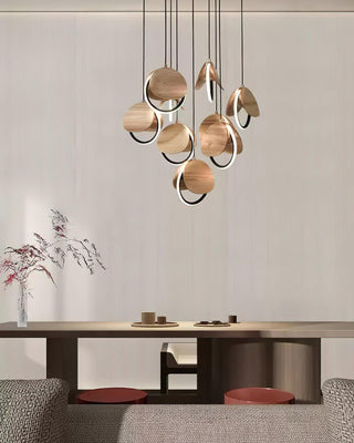 Nexus Contemporary Wood Chandelier