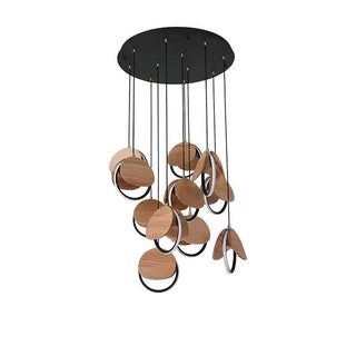 Nexus Contemporary Wood Chandelier