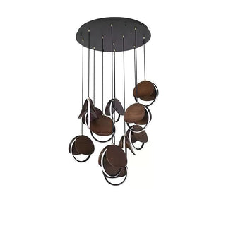 Nexus Contemporary Wood Chandelier