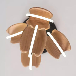 Nexus Contemporary Wood Chandelier