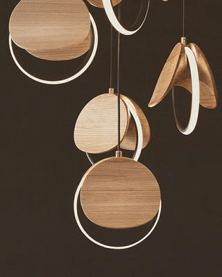 Nexus Contemporary Wood Chandelier