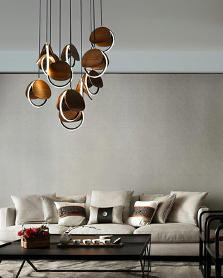Nexus Contemporary Wood Chandelier